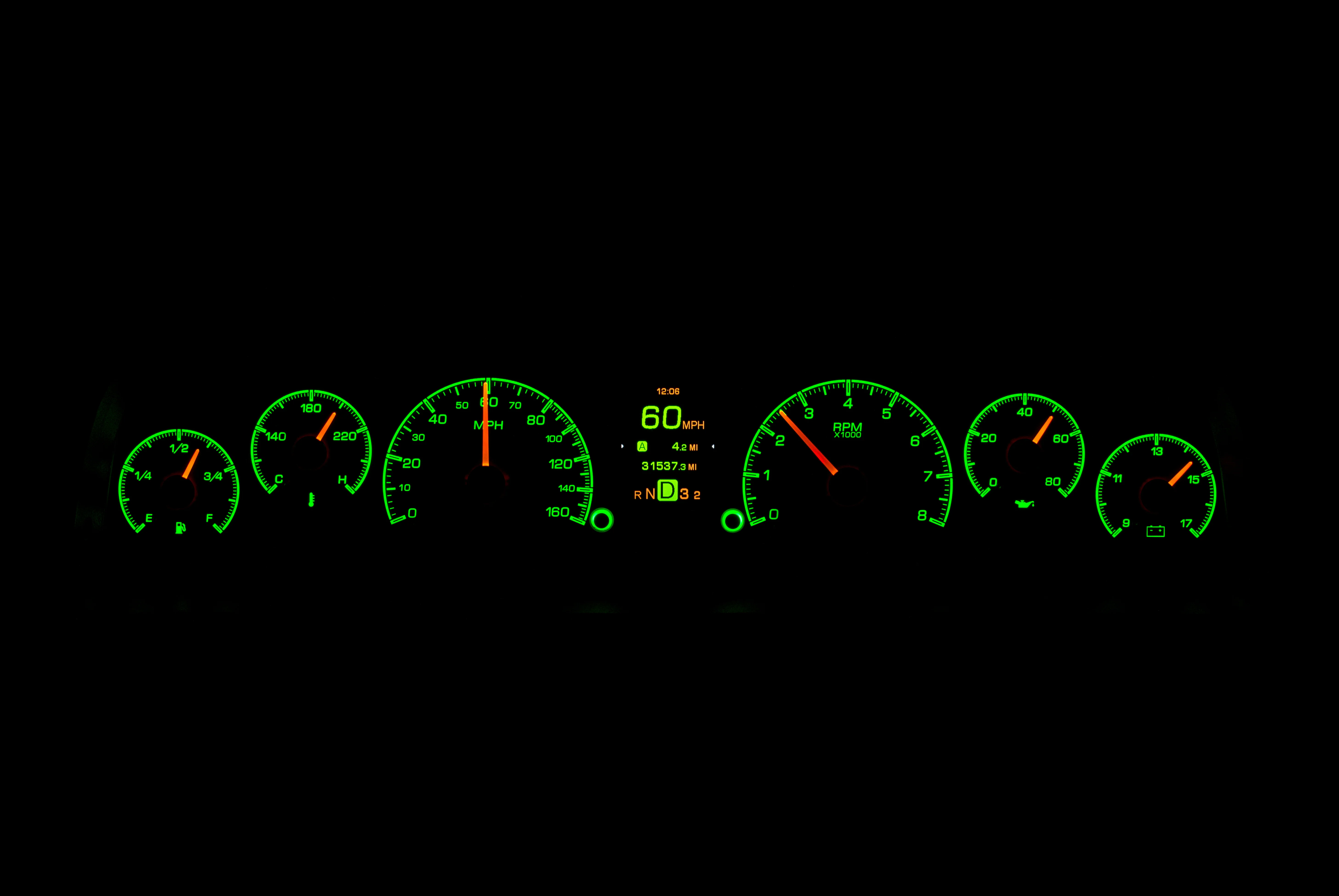 Dakota Digital HDX-60C-PU — 1960–1963 Chevy/GMC Truck HDX Instrument System - Image 8
