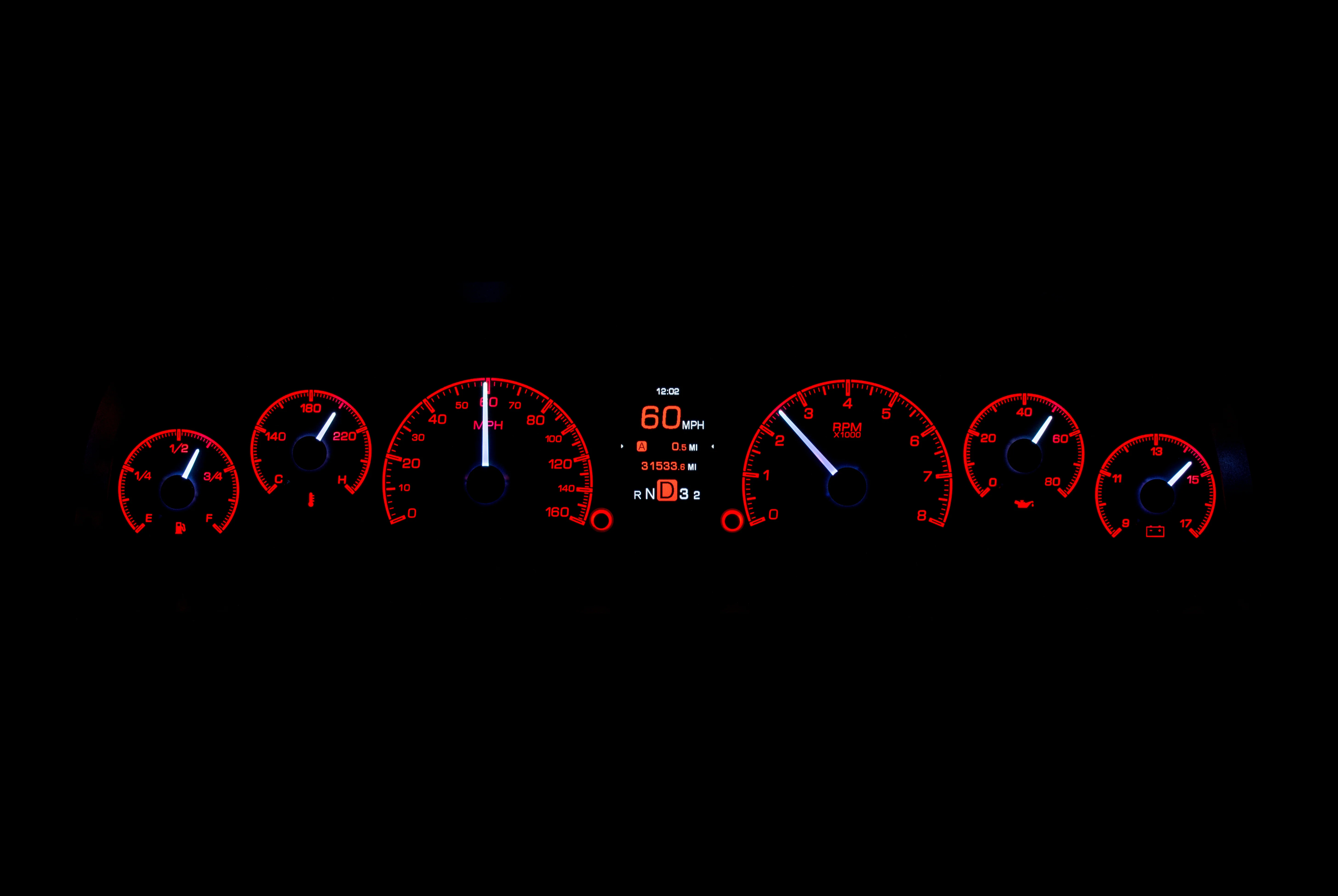 Dakota Digital HDX-60C-PU — 1960–1963 Chevy/GMC Truck HDX Instrument System - Image 9