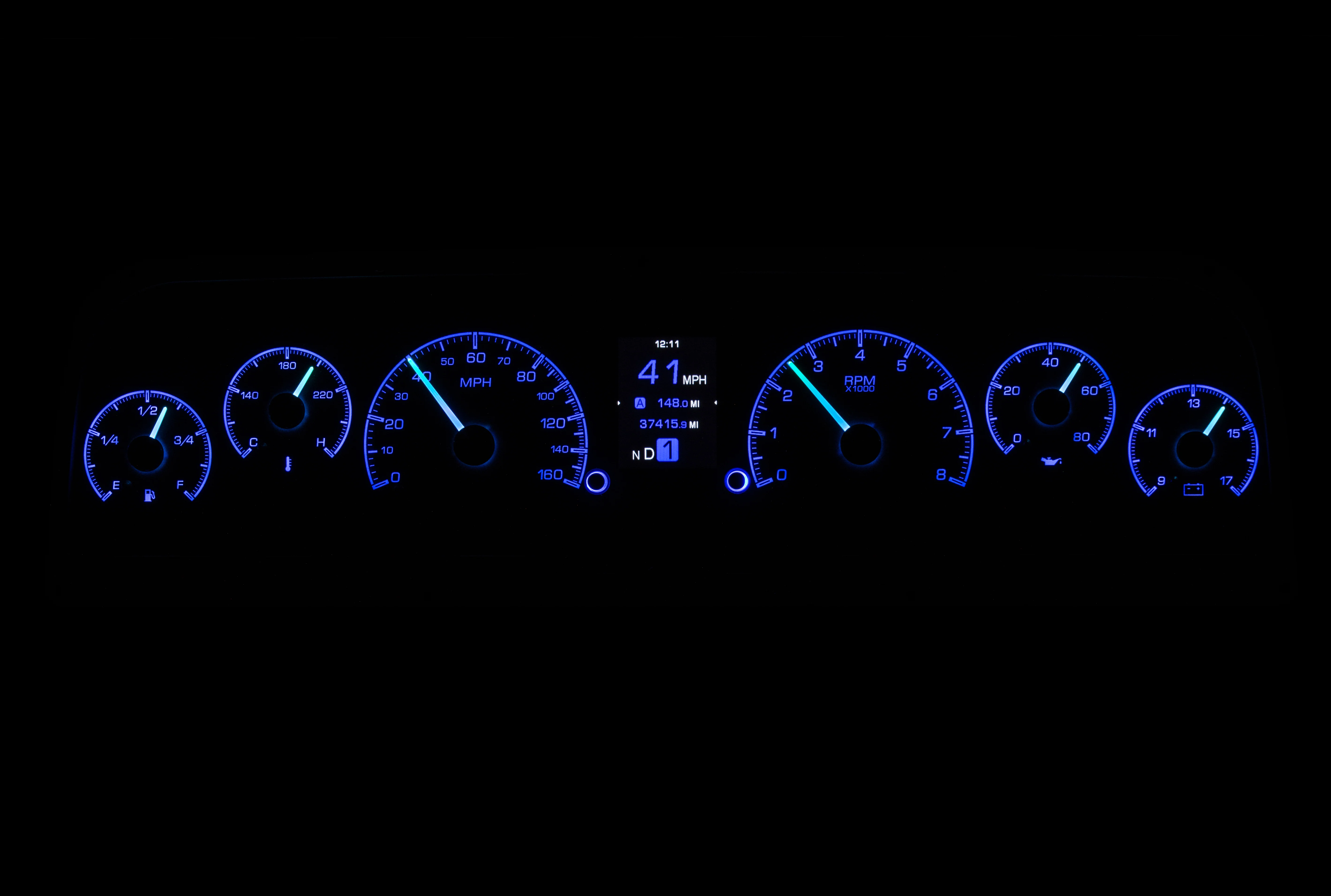 Dakota Digital HDX-64C-PU — 1964–1966 Chevy/GMC Truck HDX Instrument System - Image 27
