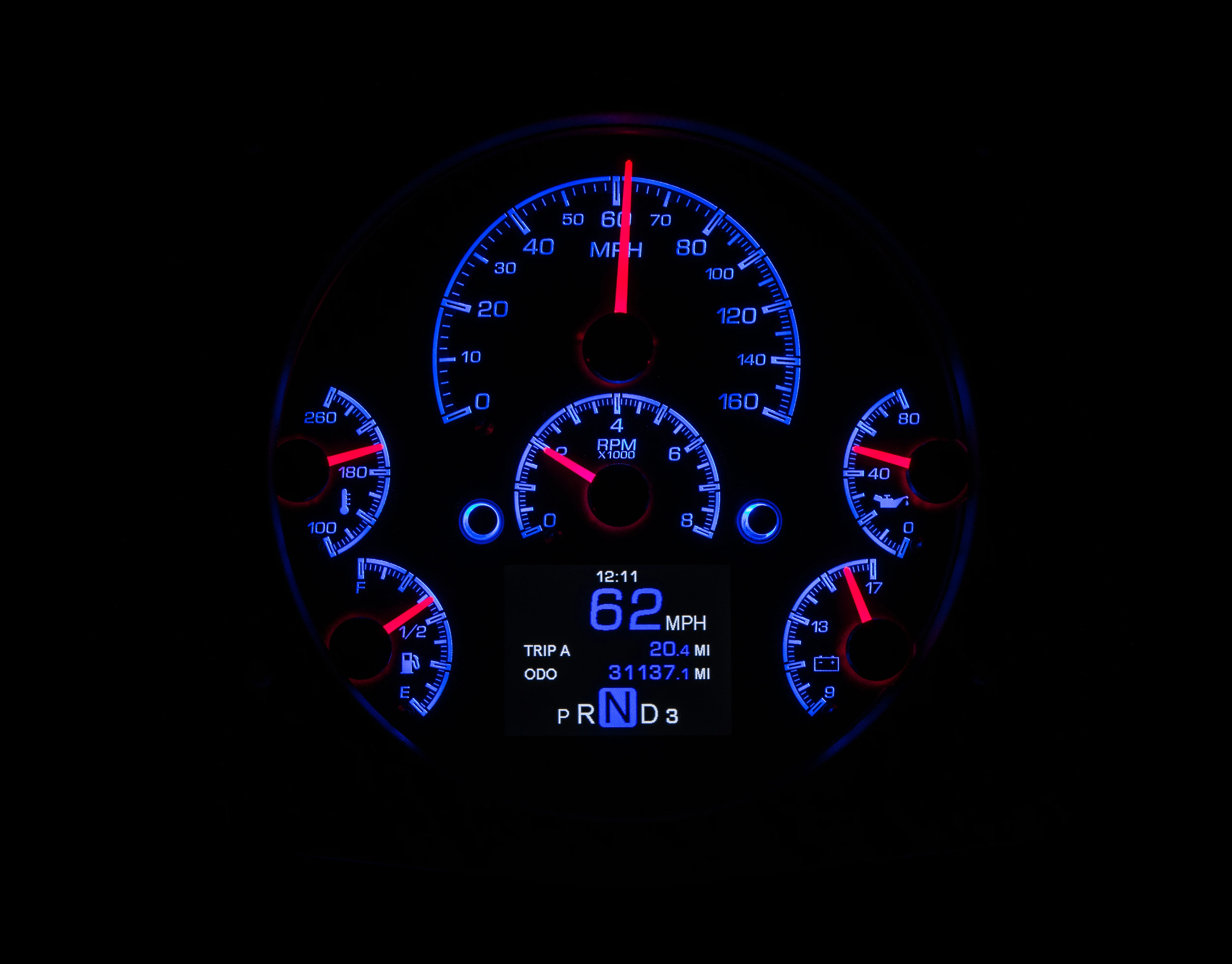 Dakota Digital HDX-66F-BRO — 1966–76 Ford Bronco HDX Gauge Kit - Image 11