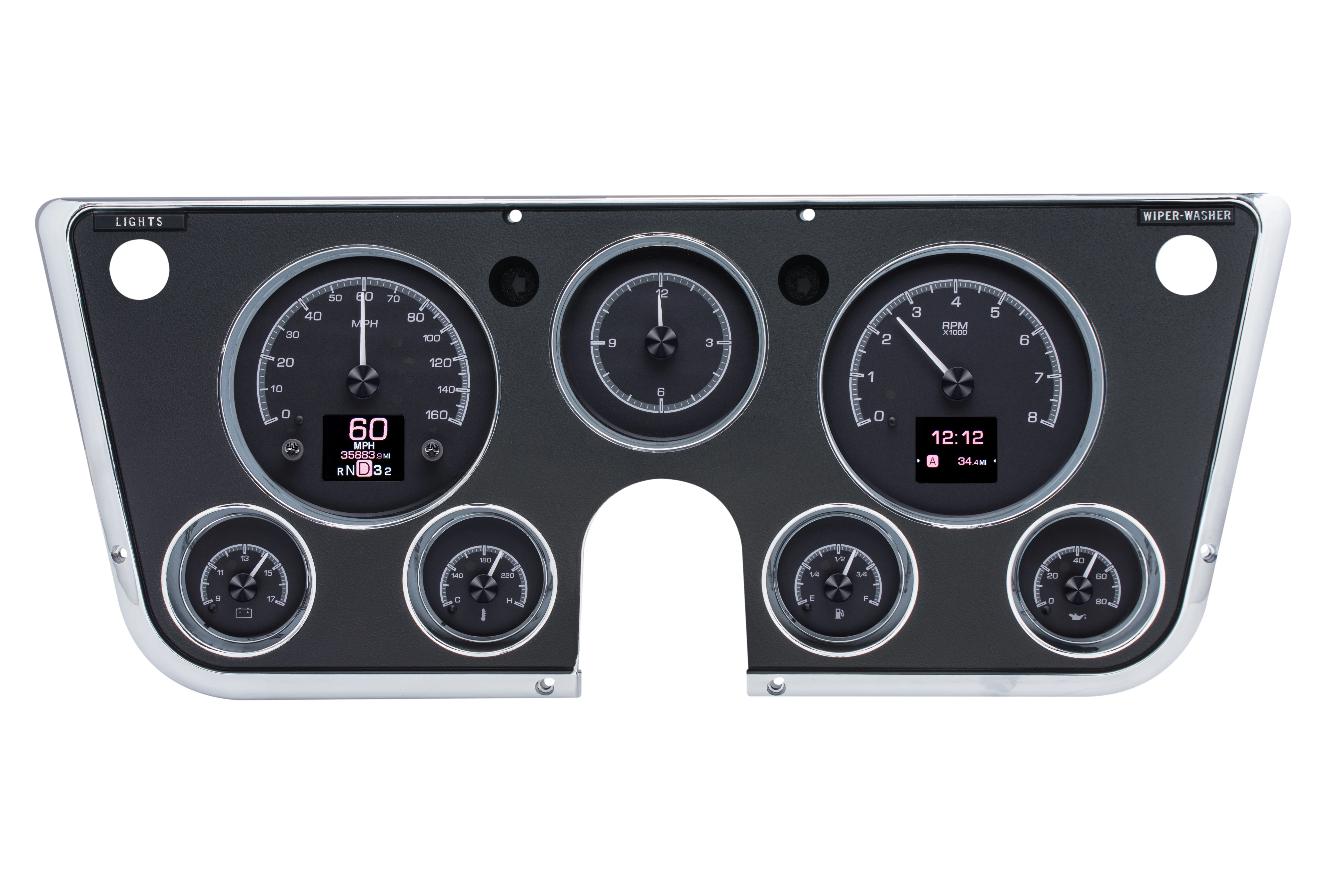Dakota Digital HDX-67C-PU — 1967–1972 Chevy/GMC C10 Truck HDX Instrument System - Image 12