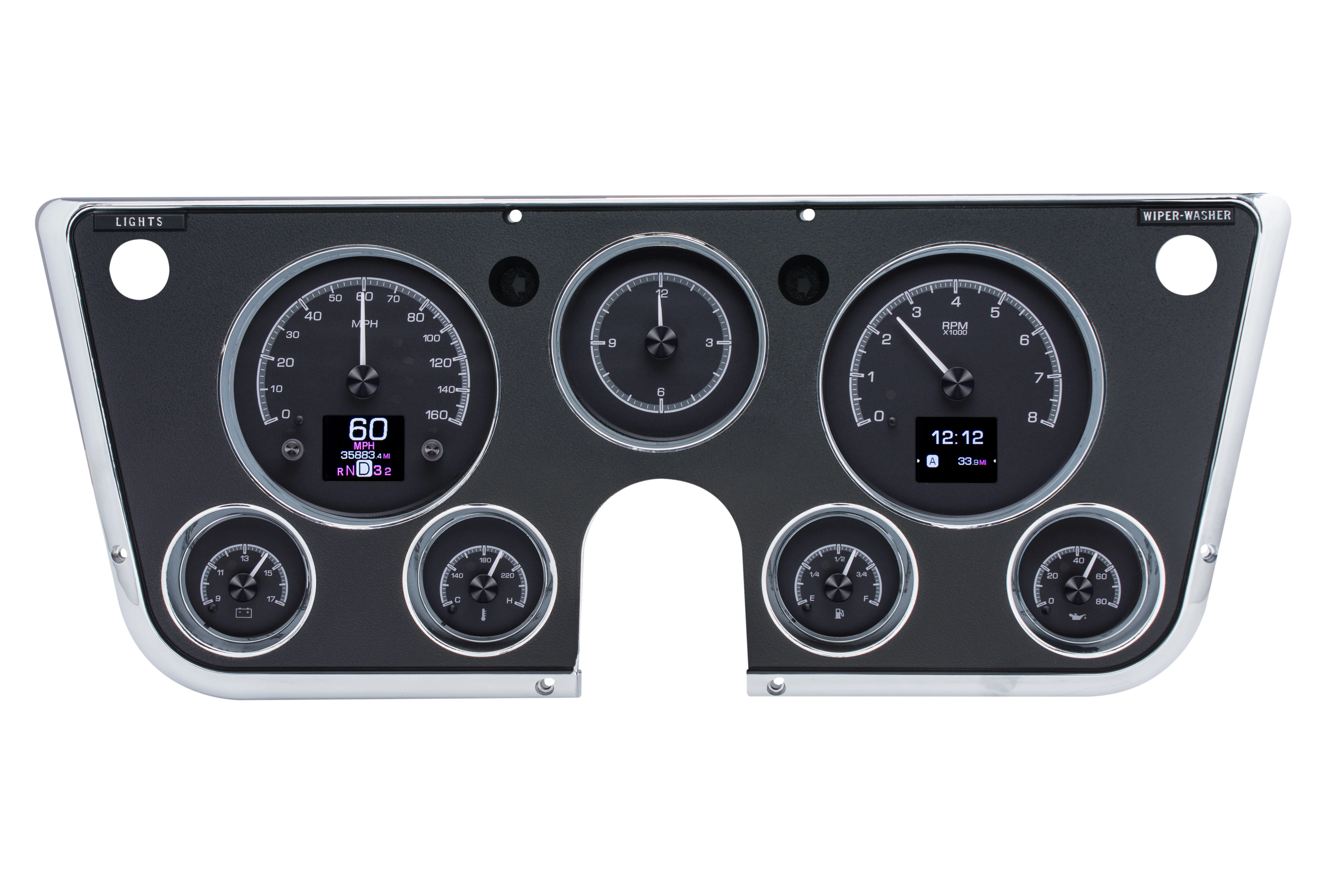 Dakota Digital HDX-67C-PU — 1967–1972 Chevy/GMC C10 Truck HDX Instrument System - Image 9