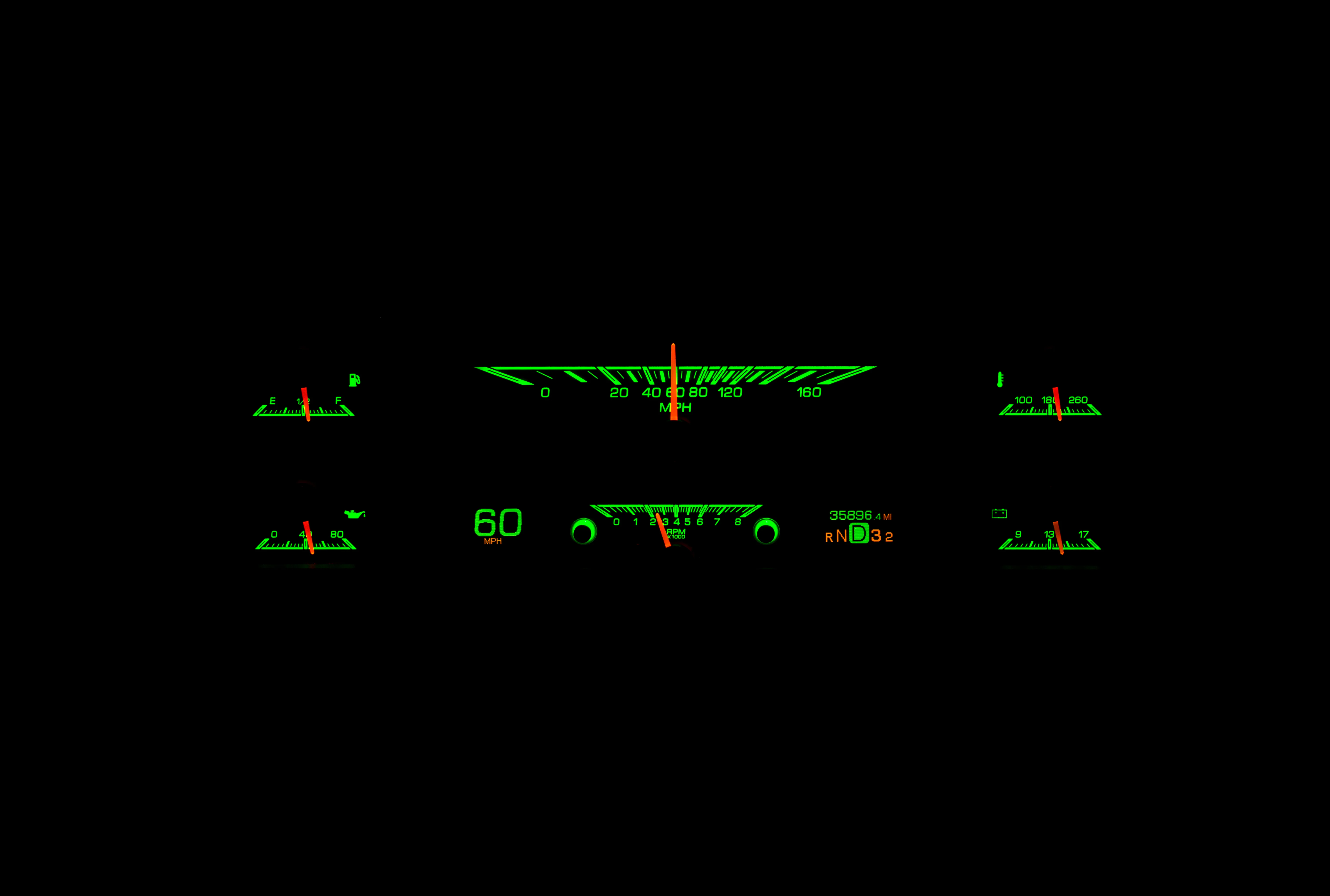Dakota Digital HDX-67F-PU — 1967–72 Ford F-100 / F-Series HDX Gauge - Image 15
