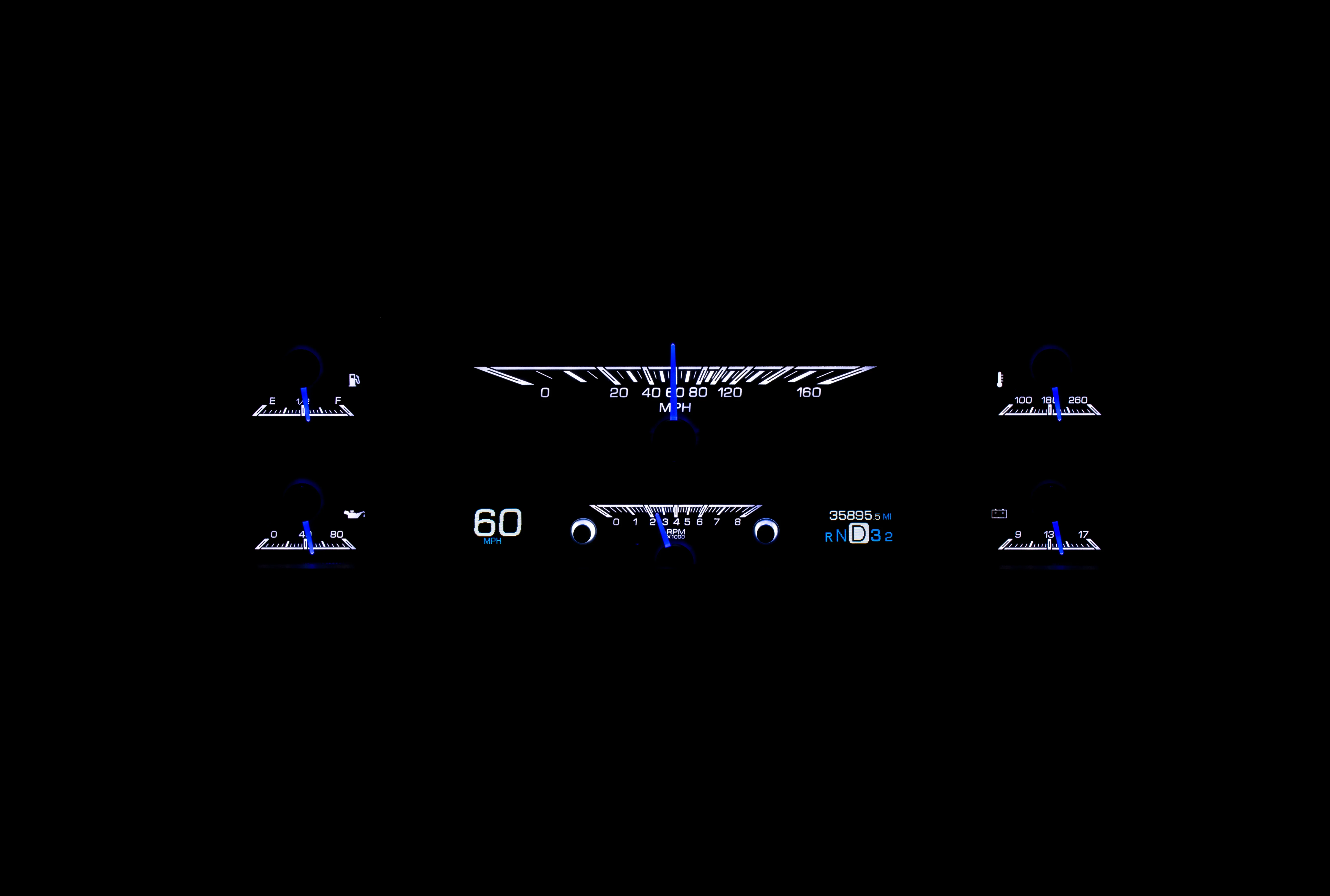 Dakota Digital HDX-67F-PU — 1967–72 Ford F-100 / F-Series HDX Gauge - Image 18
