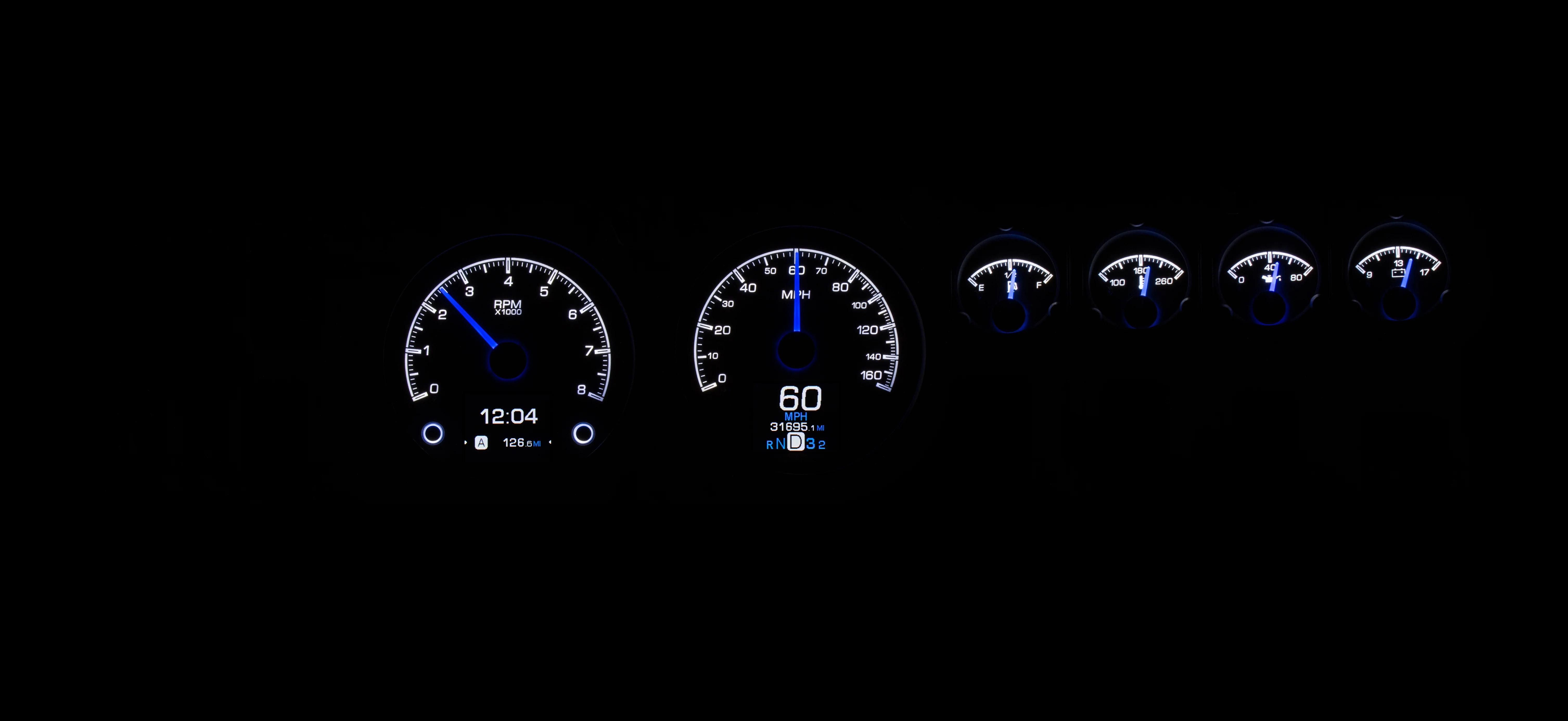 Dakota Digital HDX-68D-CHG — 1968–70 Dodge Charger HDX Gauge - Image 11