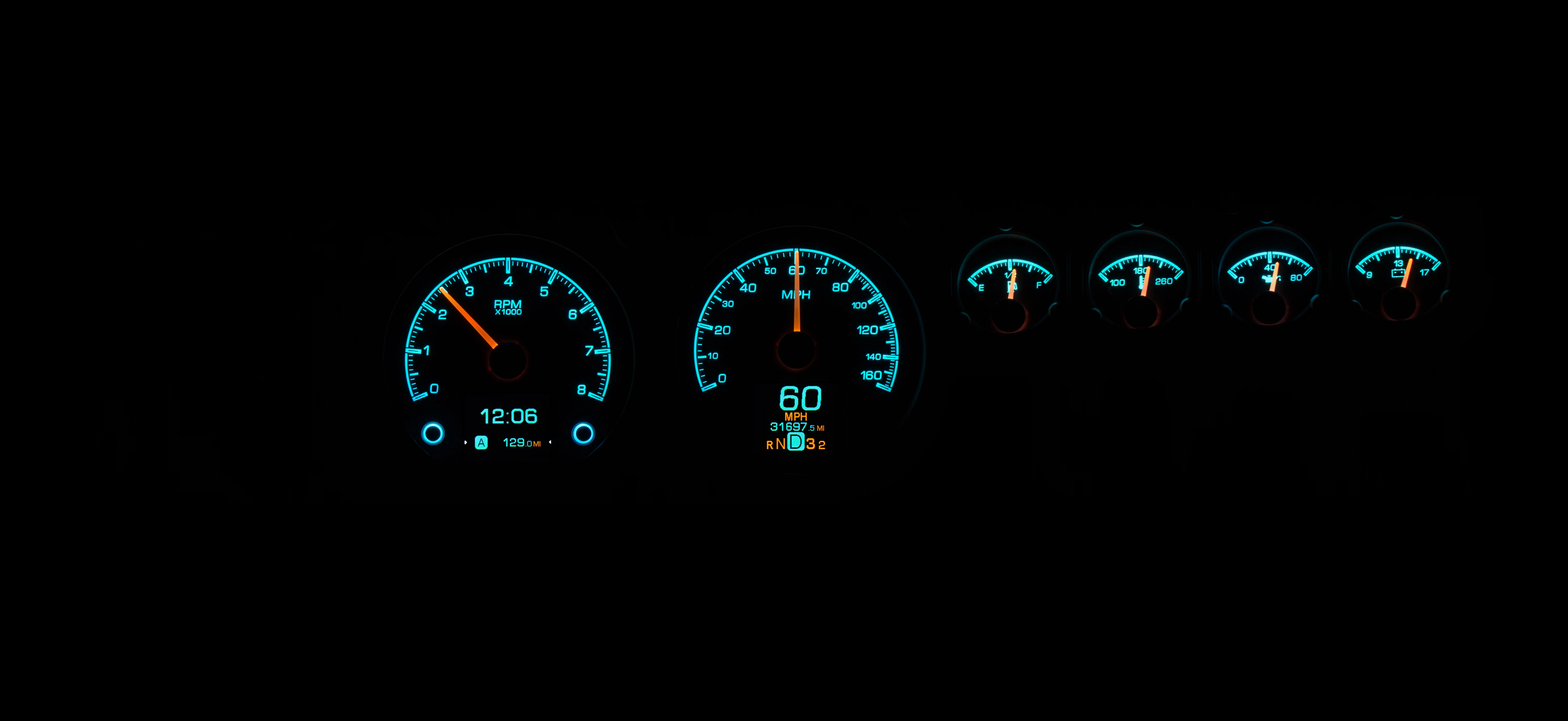 Dakota Digital HDX-68D-CHG — 1968–70 Dodge Charger HDX Gauge - Image 13