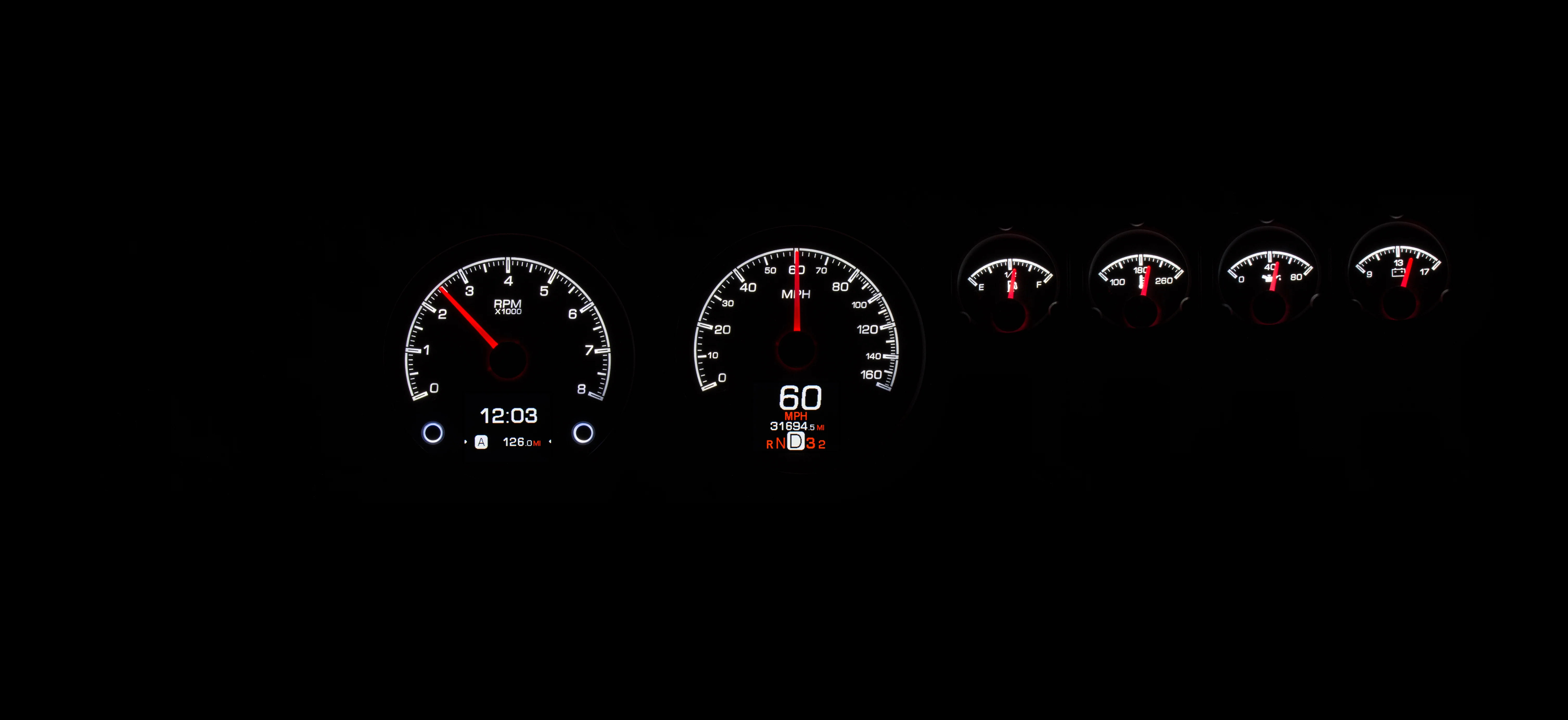 Dakota Digital HDX-68D-CHG — 1968–70 Dodge Charger HDX Gauge - Image 16