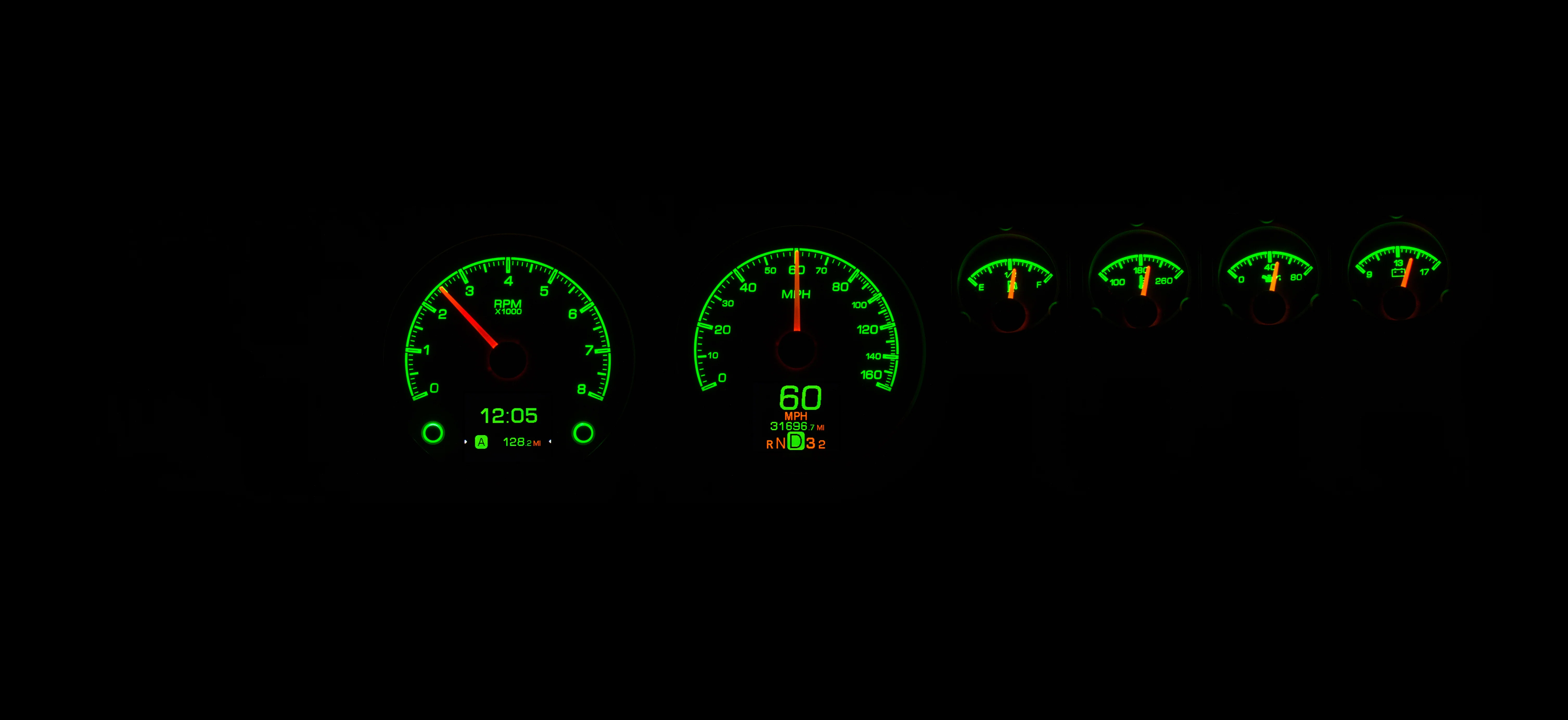 Dakota Digital HDX-68D-CHG — 1968–70 Dodge Charger HDX Gauge - Image 9