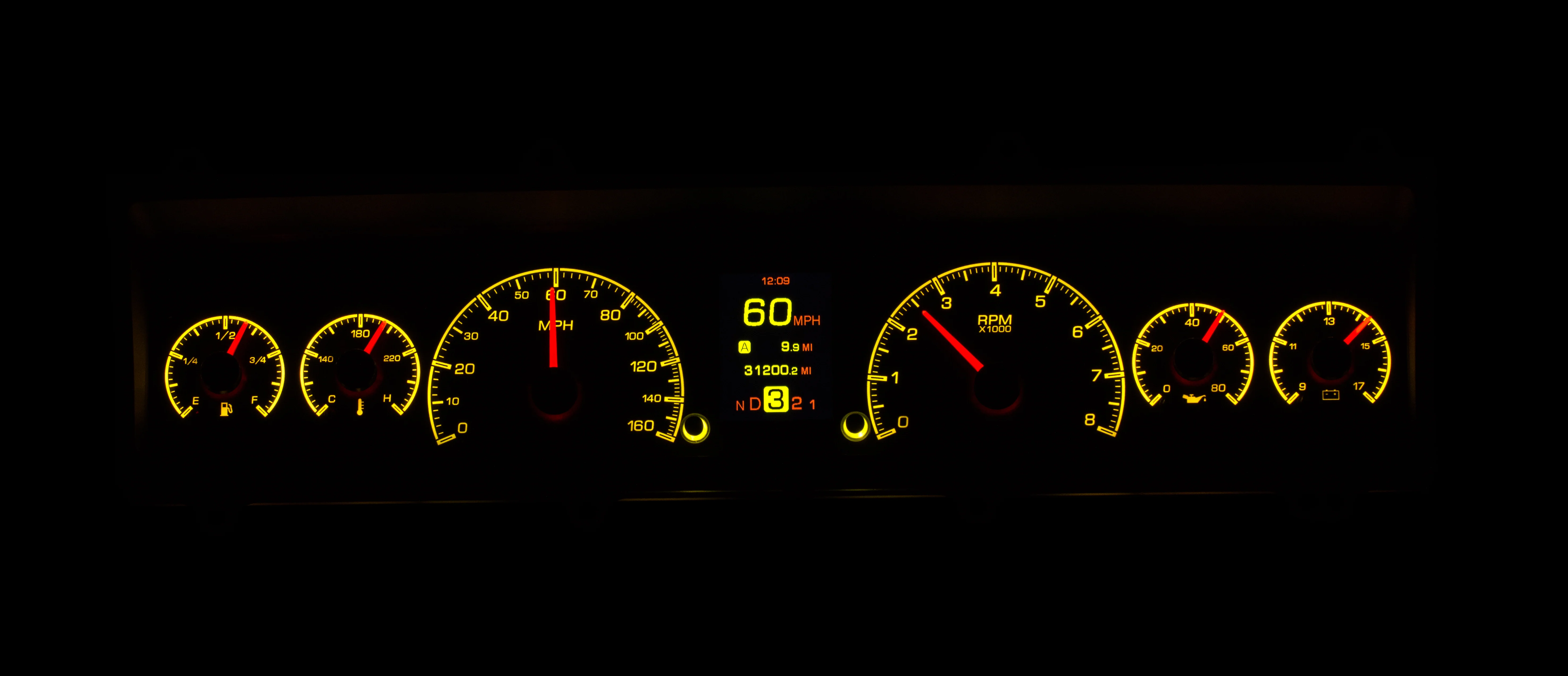 Dakota Digital HDX-69C-NOV — 1969–76 Chevy Nova HDX Gauge Kit - Image 16