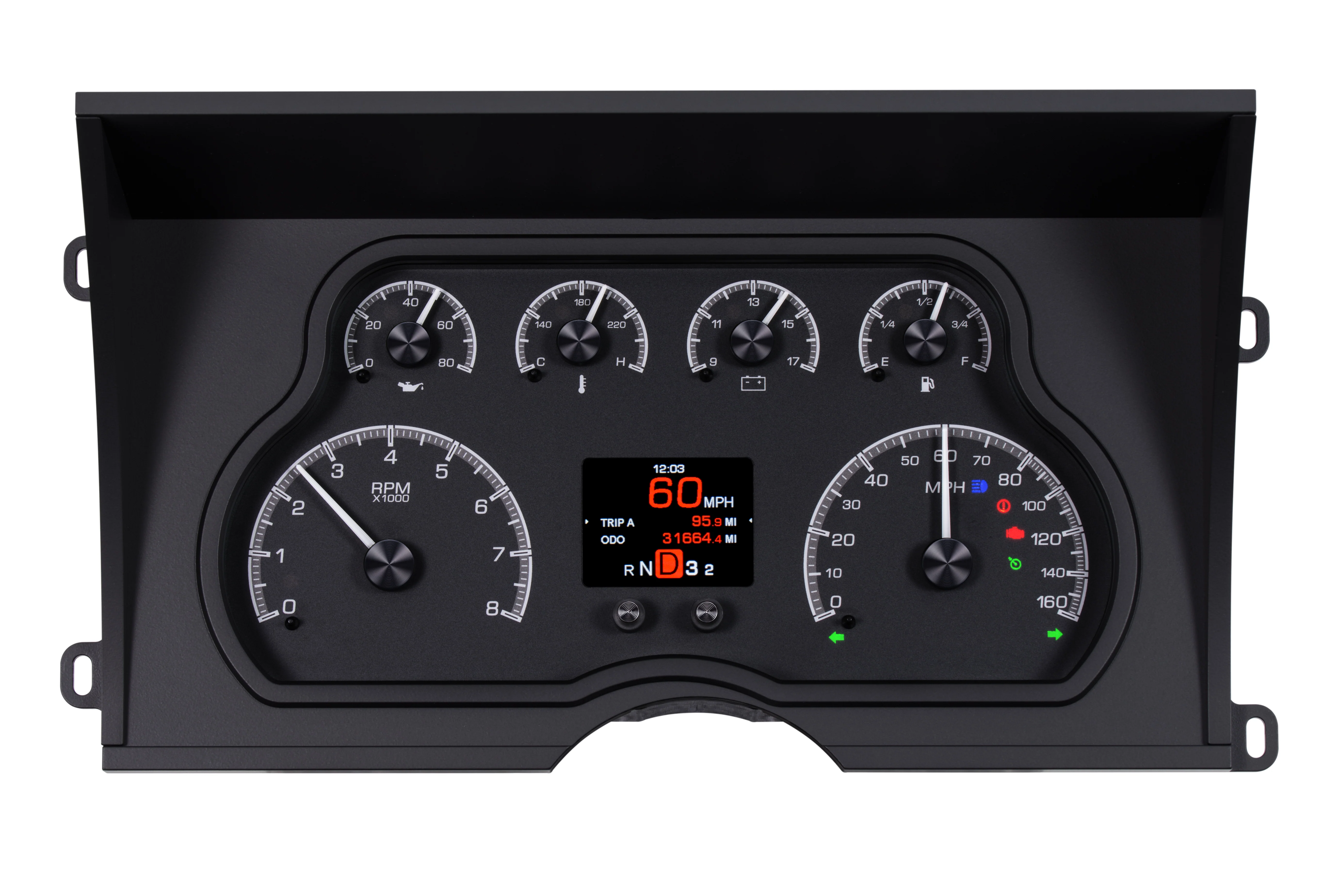 Dakota Digital HDX-88C-PU — 1988–1994 Chevy/GMC C/K Truck HDX Instrument System - Image 4