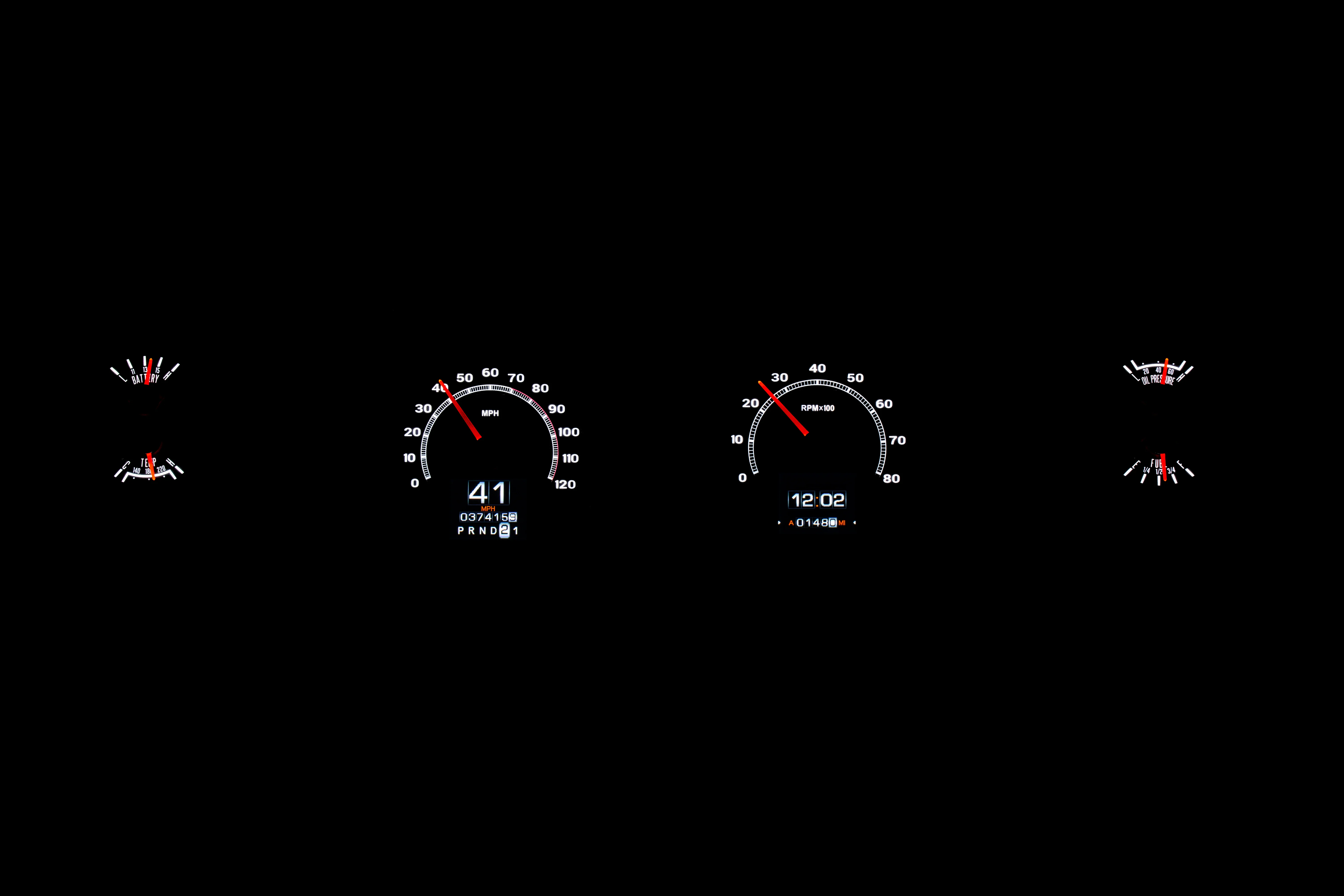 Dakota Digital RTX-69F-MUS-X — 1969–70 Ford Mustang RTX Gauge - Image 28