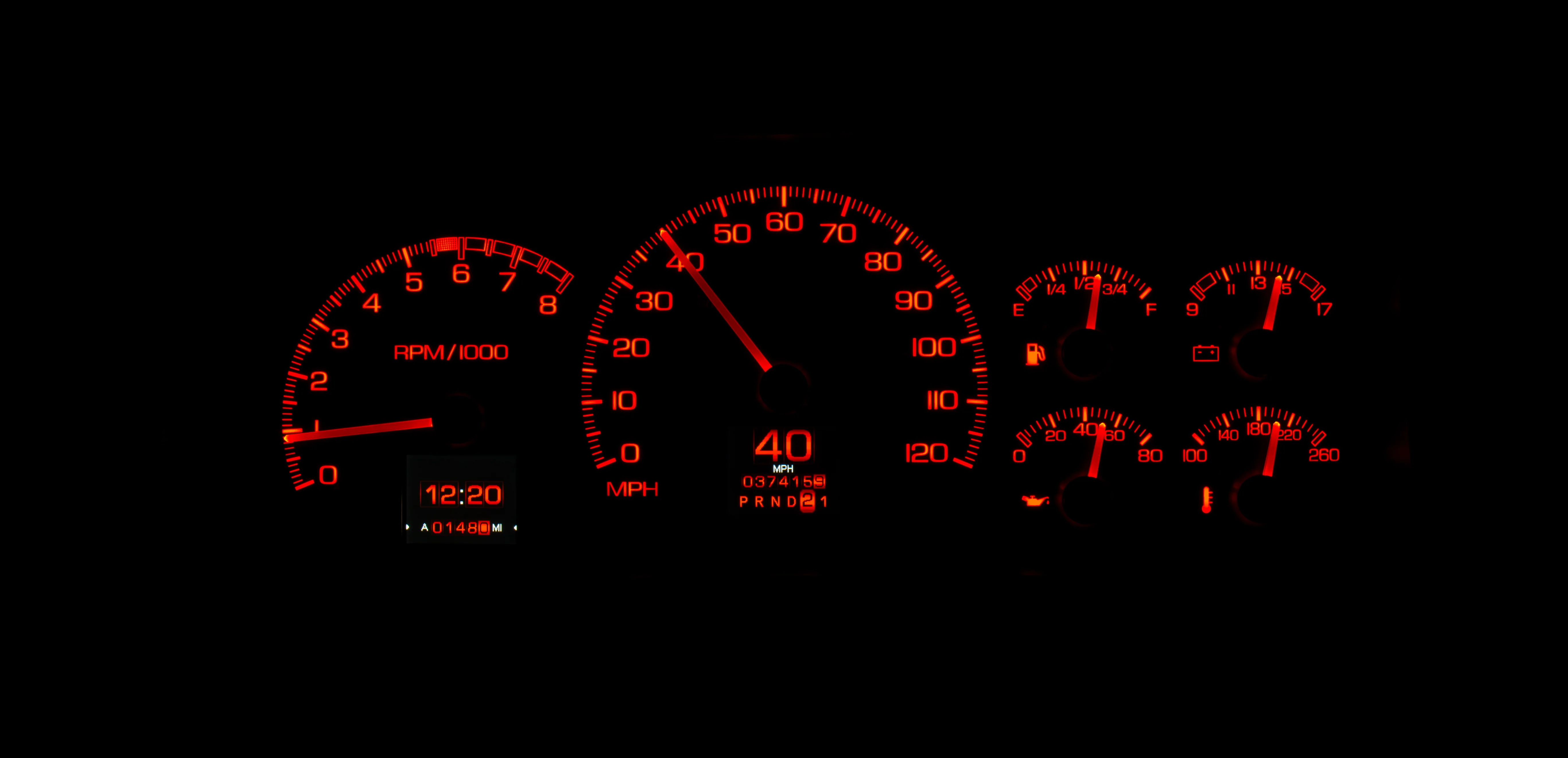 Dakota Digital RTX-95C-PU-X — 1995–98 Chevy/GMC Truck & 1995–00 SUV/HD RTX Gauge Kit - Image 19