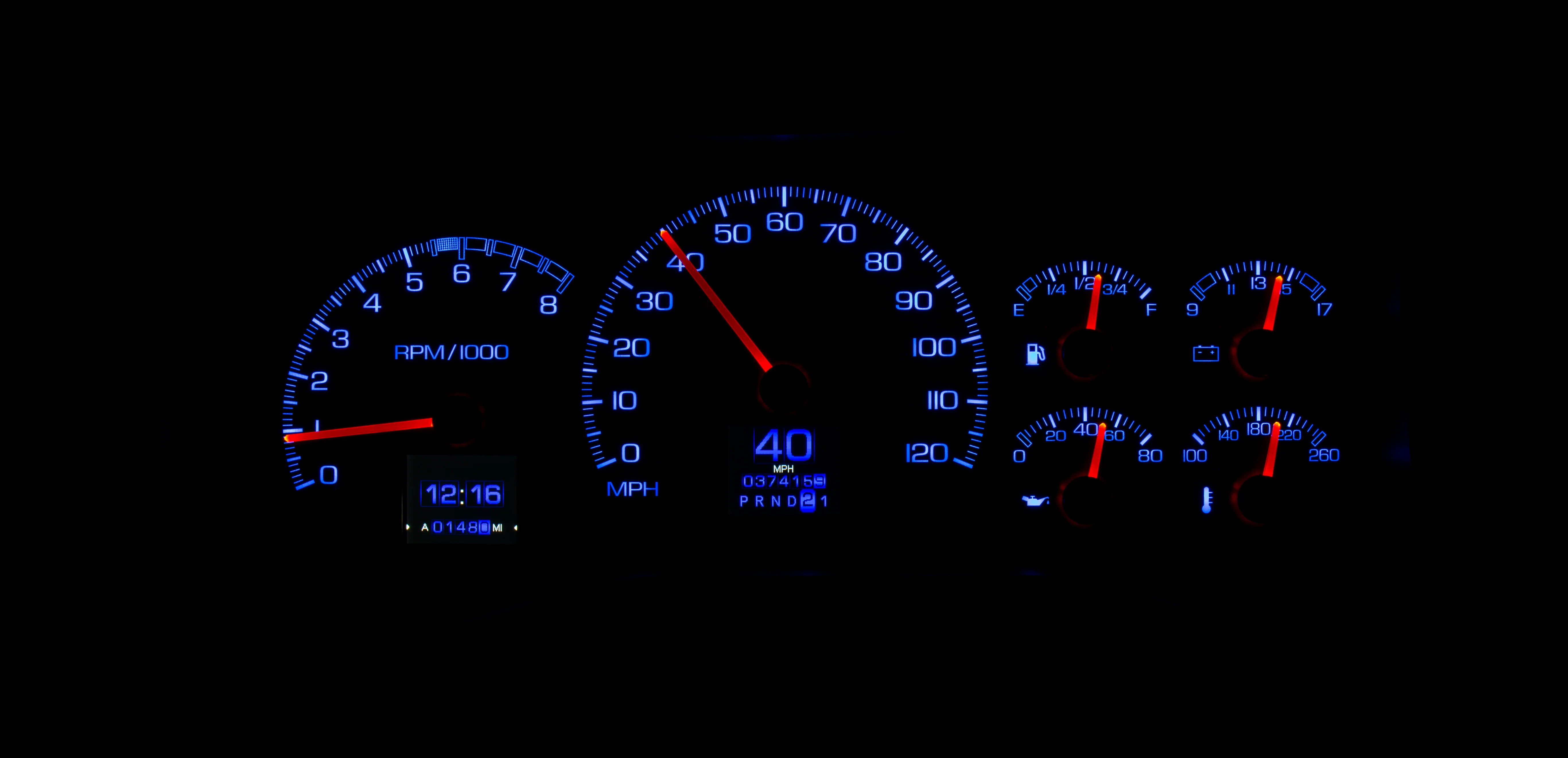 Dakota Digital RTX-95C-PU-X — 1995–98 Chevy/GMC Truck & 1995–00 SUV/HD RTX Gauge Kit - Image 20
