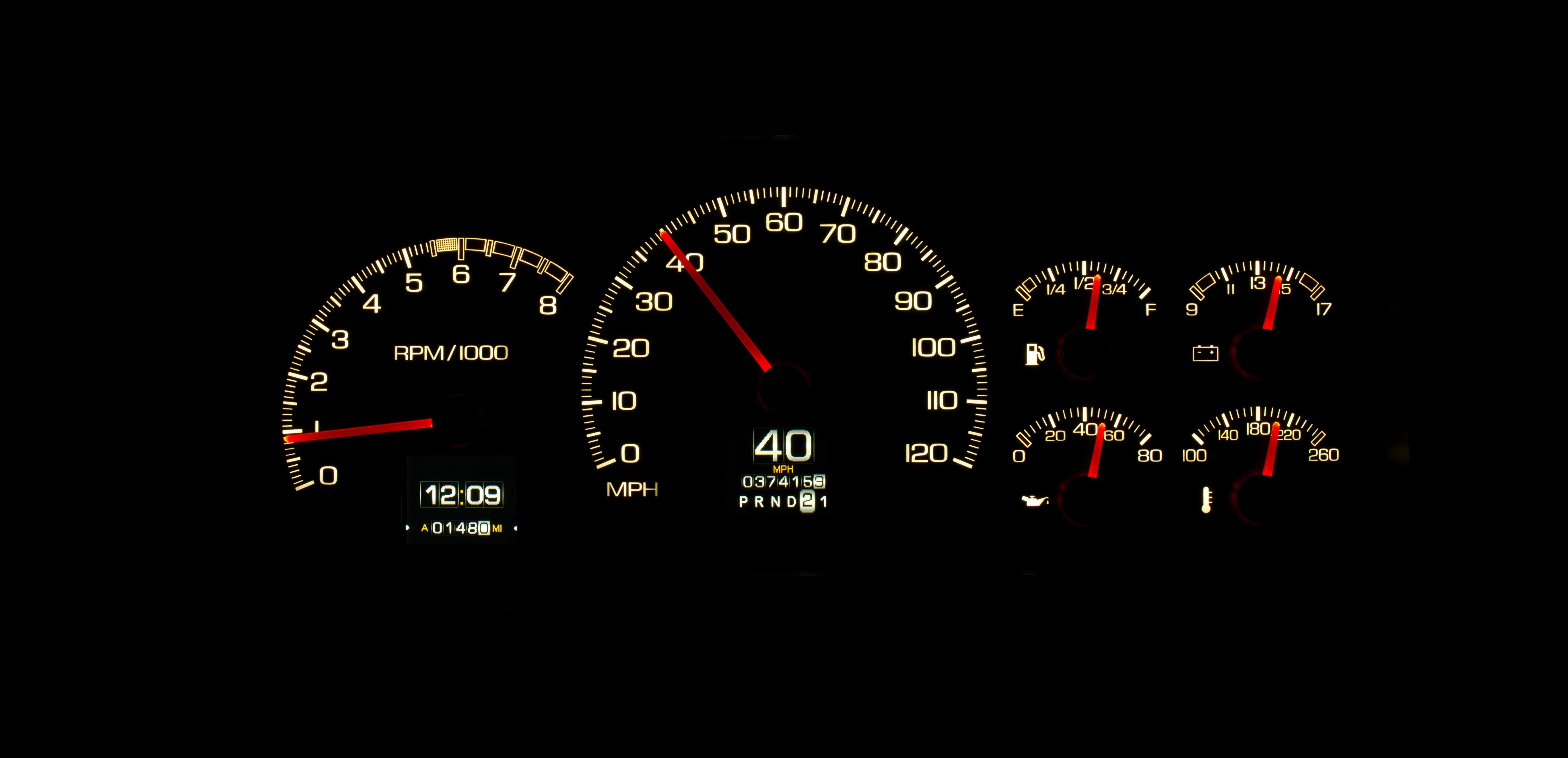Dakota Digital RTX-95C-PU-X — 1995–98 Chevy/GMC Truck & 1995–00 SUV/HD RTX Gauge Kit - Image 22