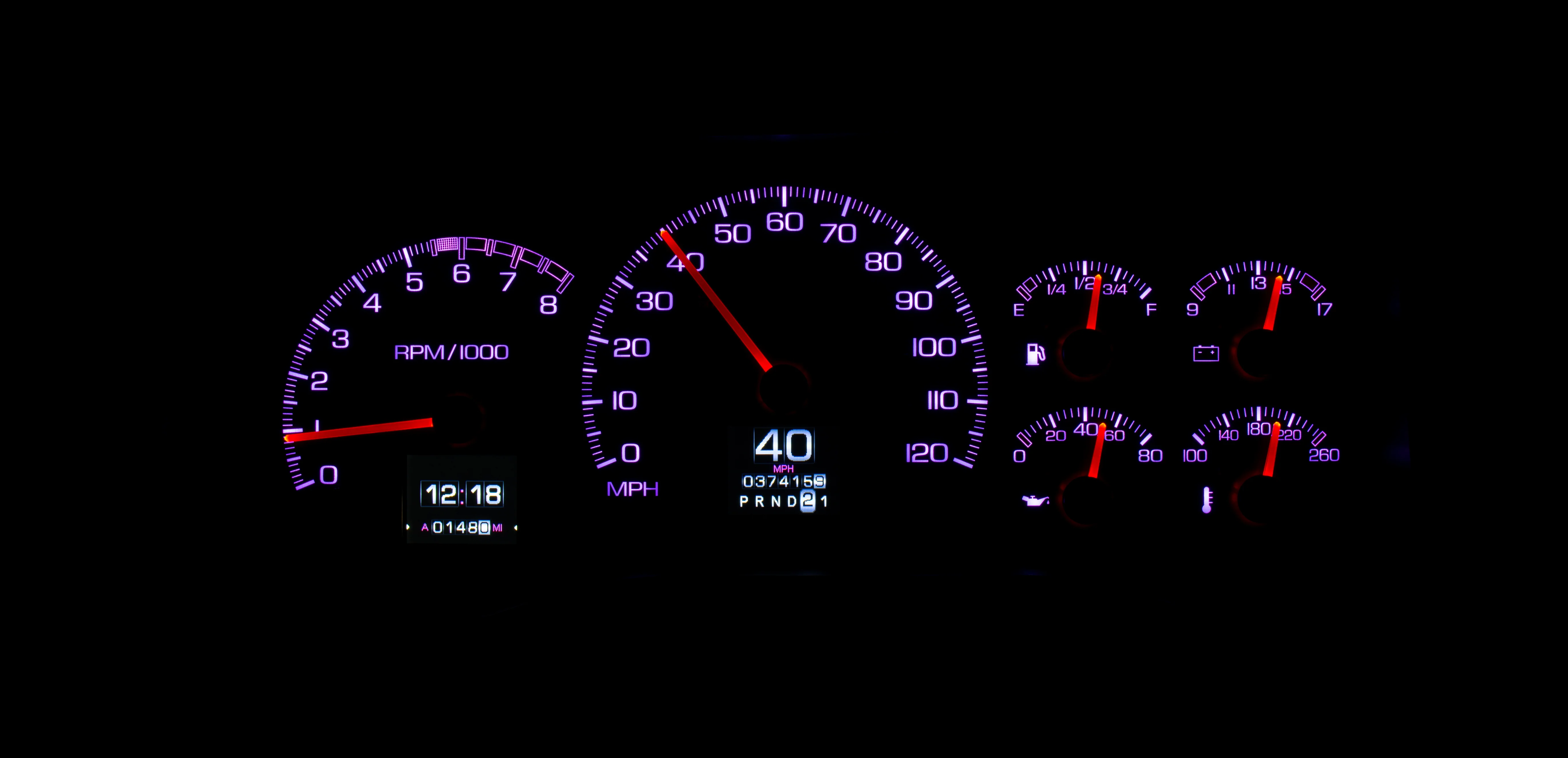 Dakota Digital RTX-95C-PU-X — 1995–98 Chevy/GMC Truck & 1995–00 SUV/HD RTX Gauge Kit - Image 25