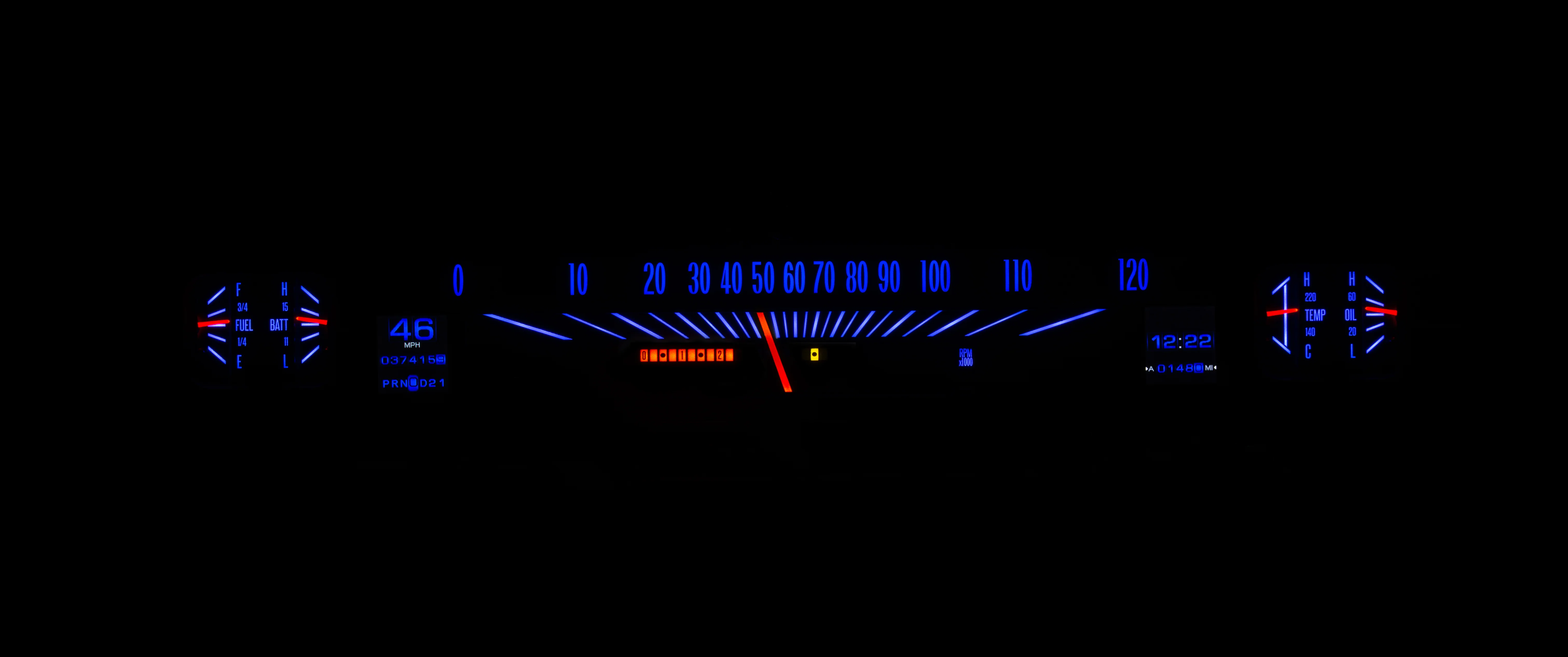 Dakota Digital RTX-66C-CVL-X — 1966–67 Chevy Chevelle/El Camino Chevelle/El Camino RTX Instruments - Image 11