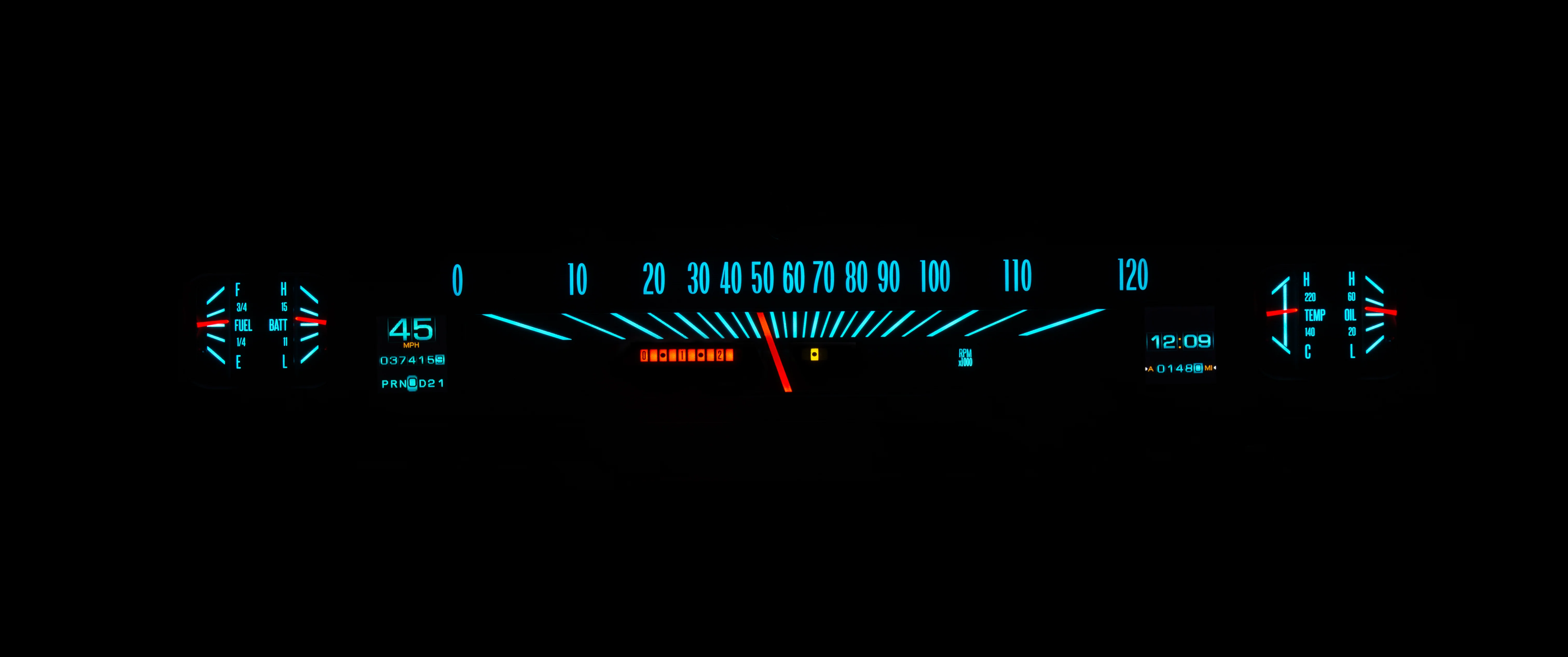 Dakota Digital RTX-66C-CVL-X — 1966–67 Chevy Chevelle/El Camino Chevelle/El Camino RTX Instruments - Image 14